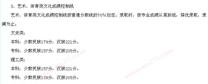 2017年西藏自治区艺术类专业高考录取分数线估算